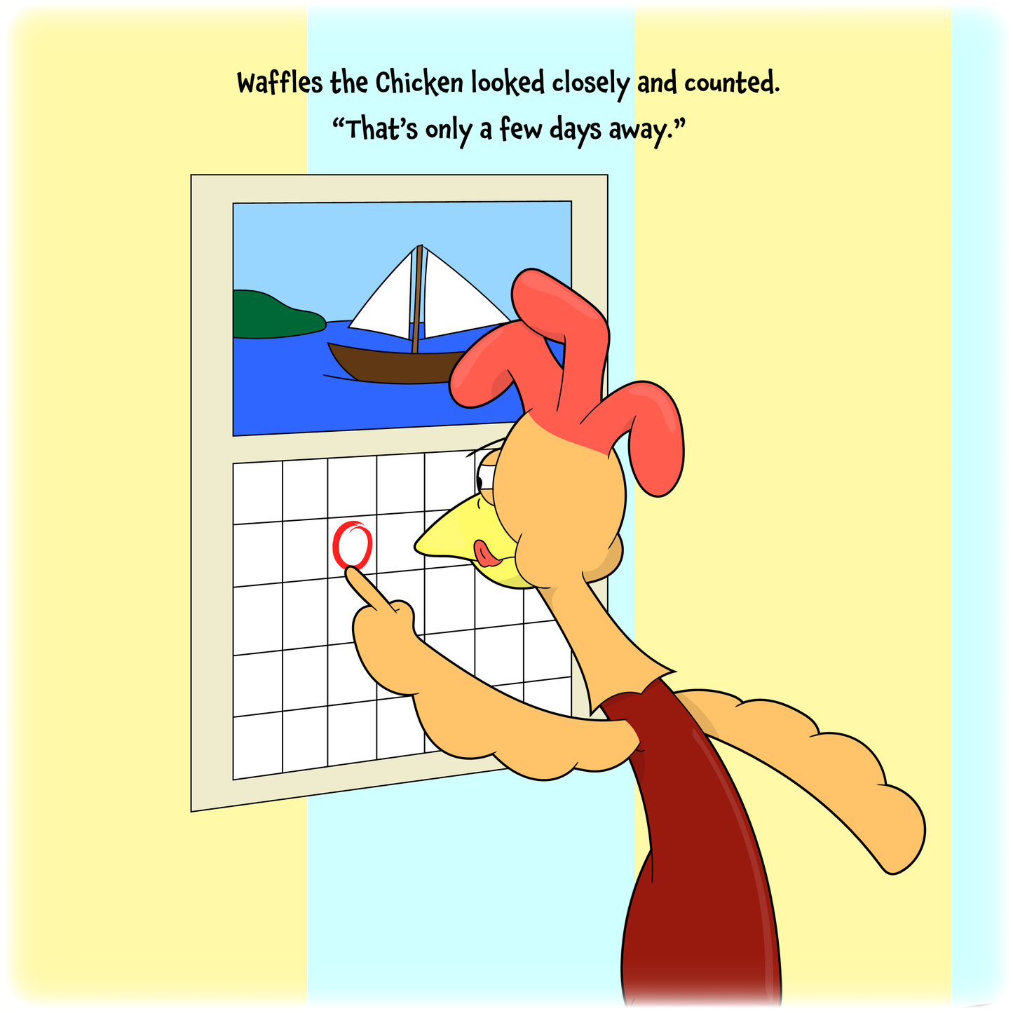 Waffles the Chicken Classroom Jitters