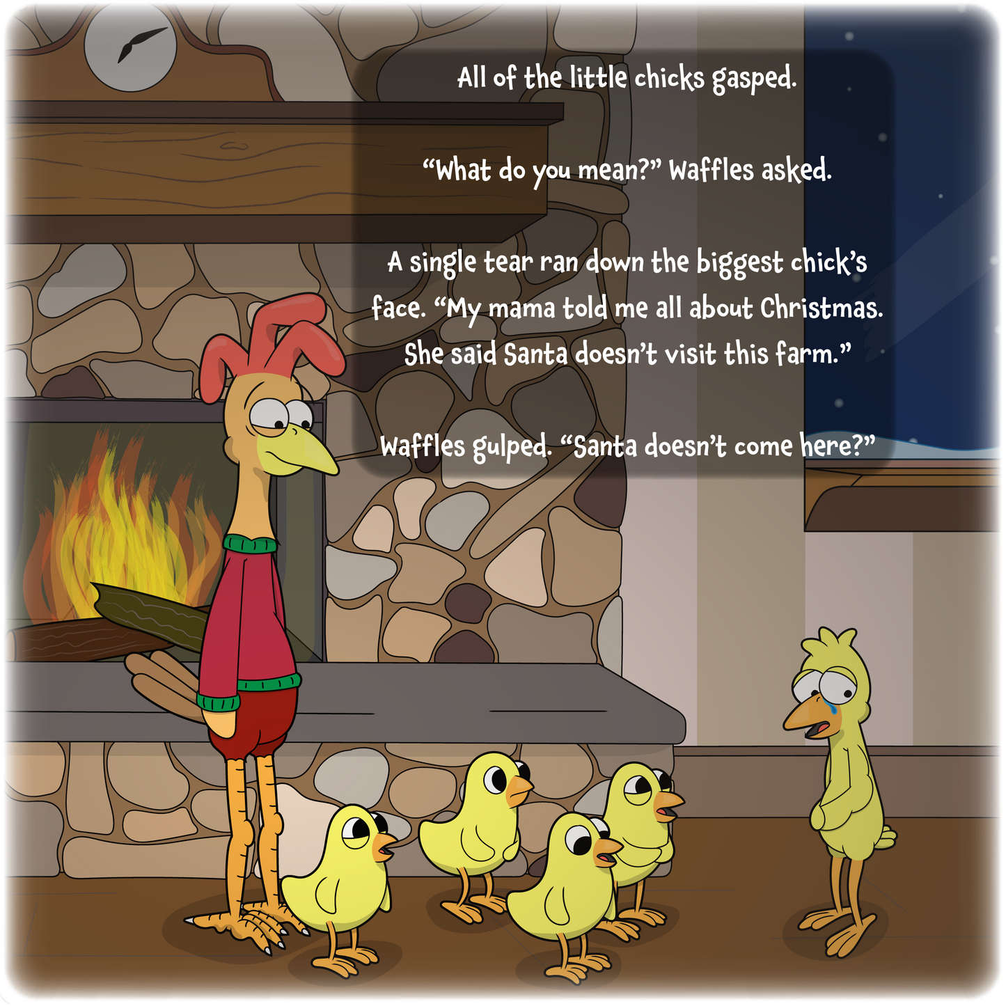 Waffles the Chicken Christmas Kindness