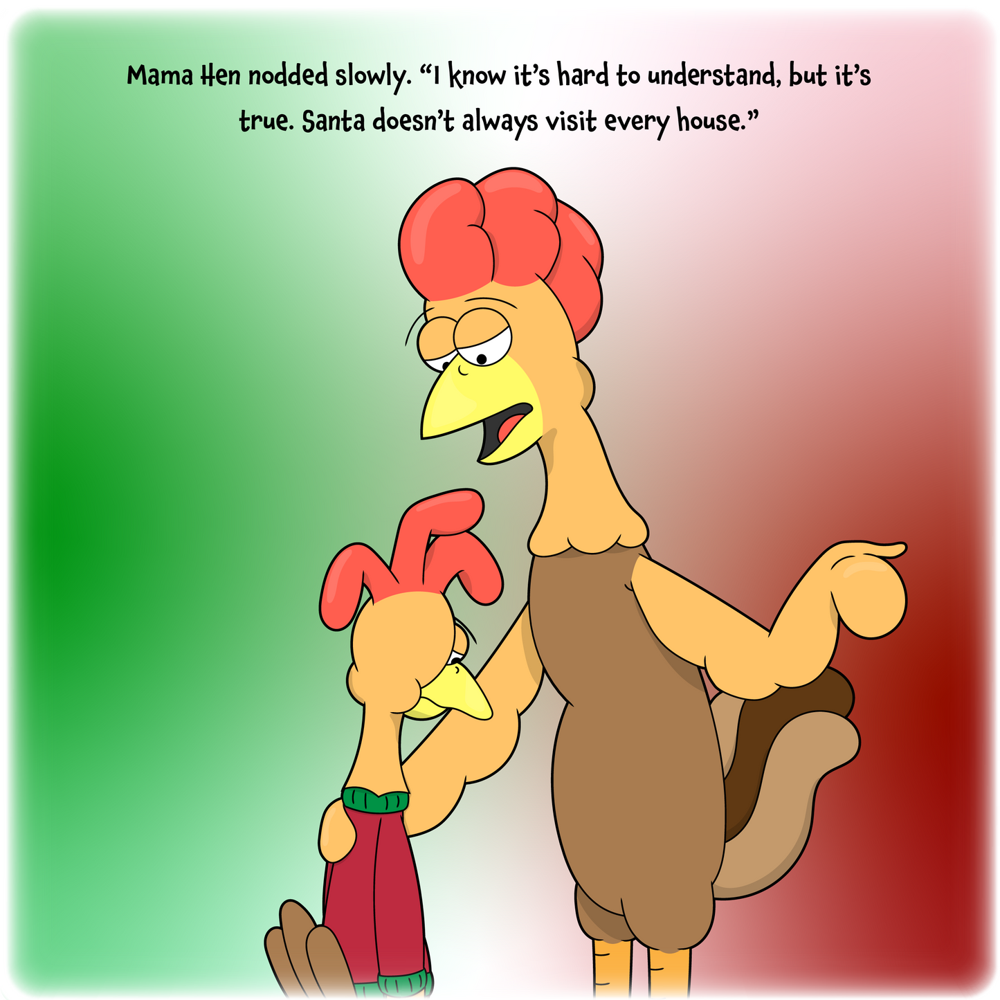 Waffles the Chicken Christmas Kindness