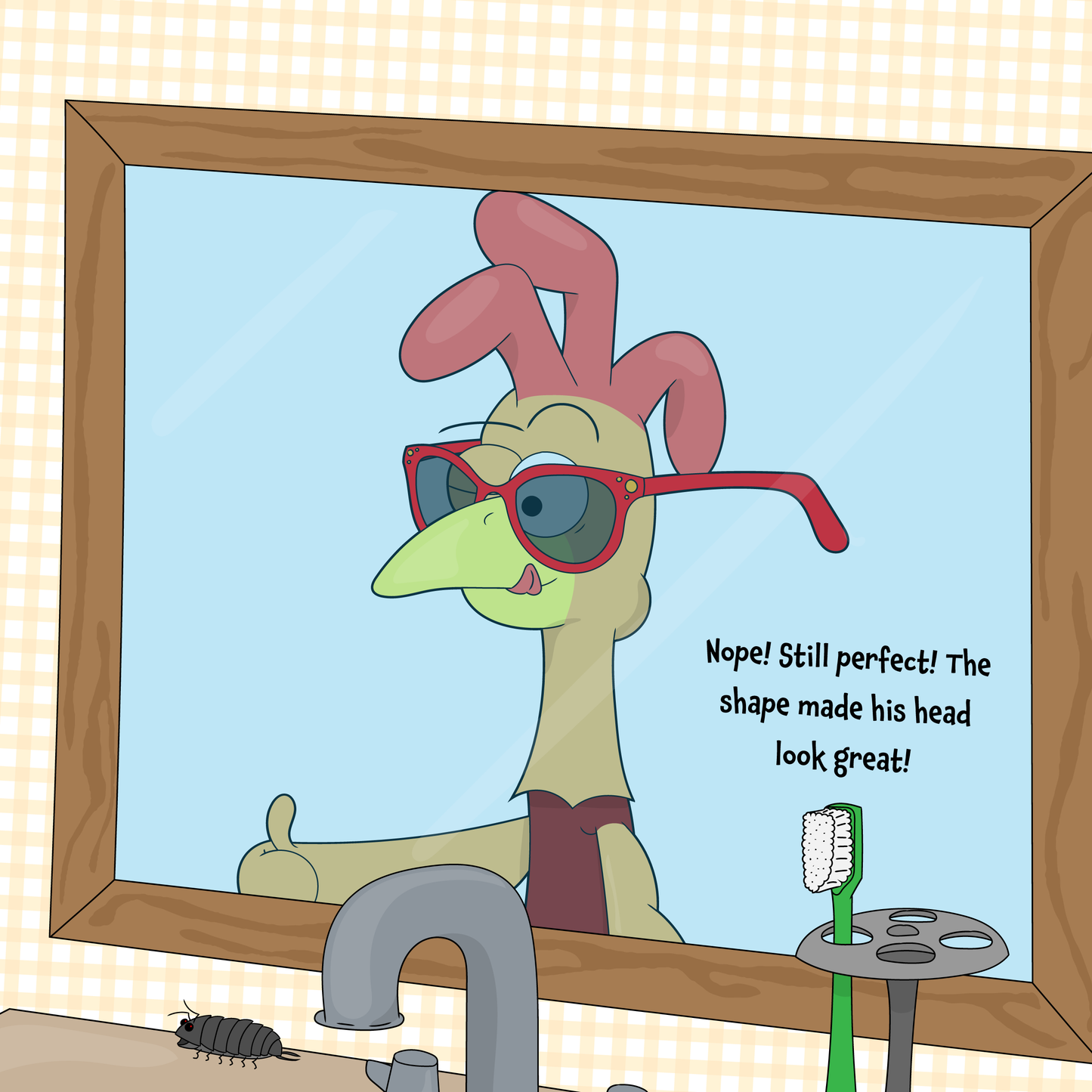 Waffles the Chicken Has Style