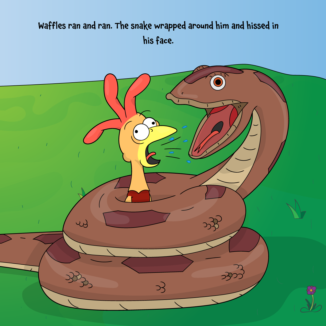 Waffles the Chicken Stranger Danger