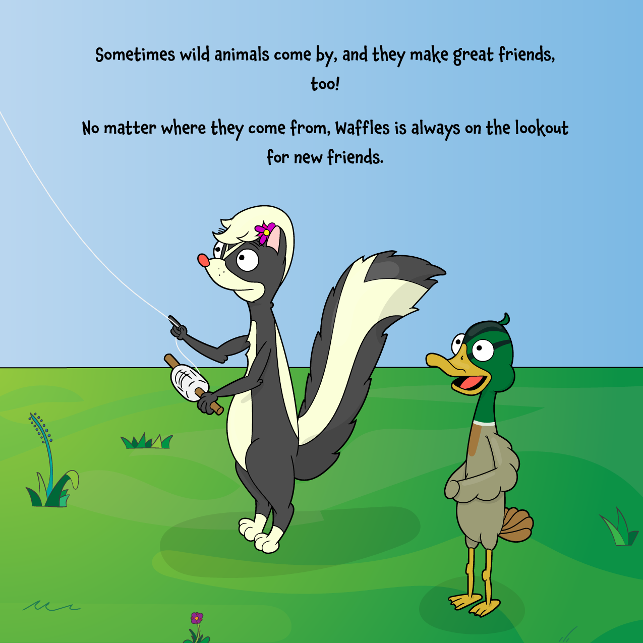Waffles the Chicken Stranger Danger