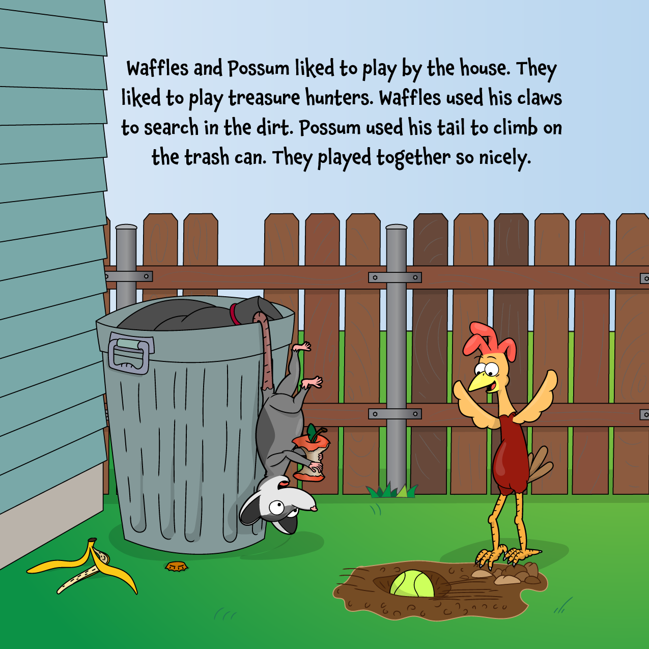 Waffles the Chicken Stands Up For Others