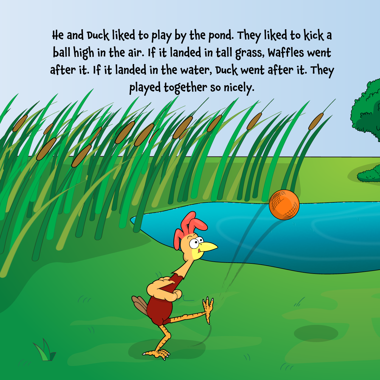 Waffles the Chicken Stands Up For Others